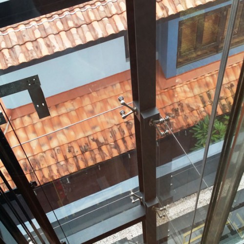 Glass Lift Shaft and Casement Window