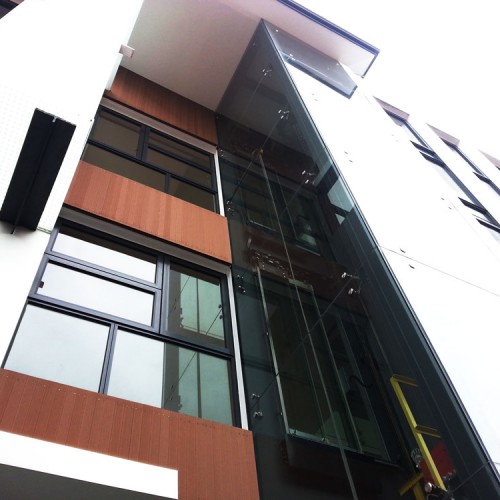 Glass Lift Shaft and Casement Window
